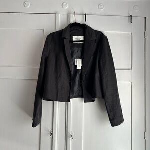 Black Cropped Blazer